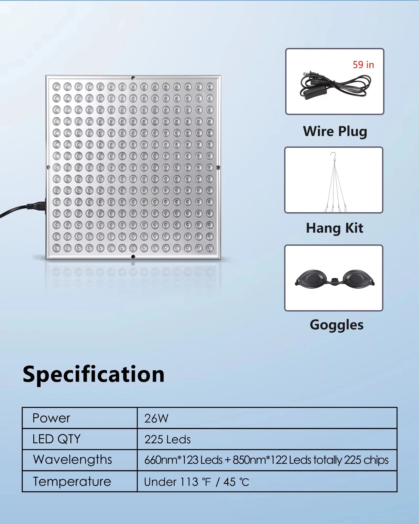 Lumiofy RedLight Pro 300 – Targeted Therapy Panel